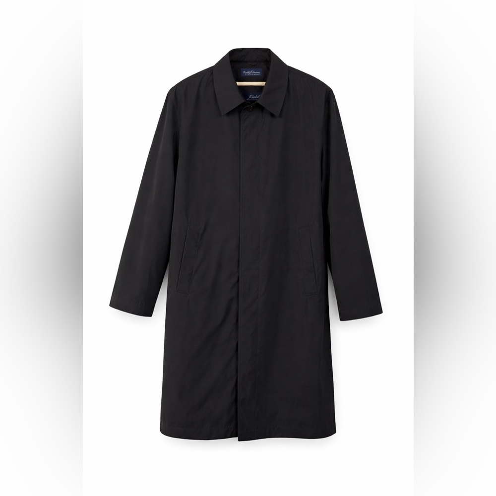 Ralph Lauren Black‎ Raincoat 54R Big Tall Trench Coat Removable Liner